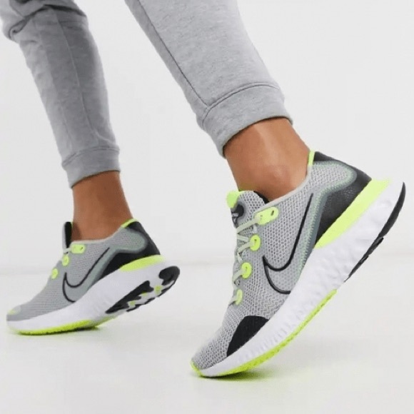 Nike Renew Run 'Grey Fog Volt' Men’s Running Shoes Size 11.5 - Picture 1 of 16